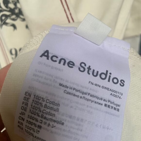 Acne Studios LAYERED PRINT T-SHIRT Off white - Picture 9 of 9